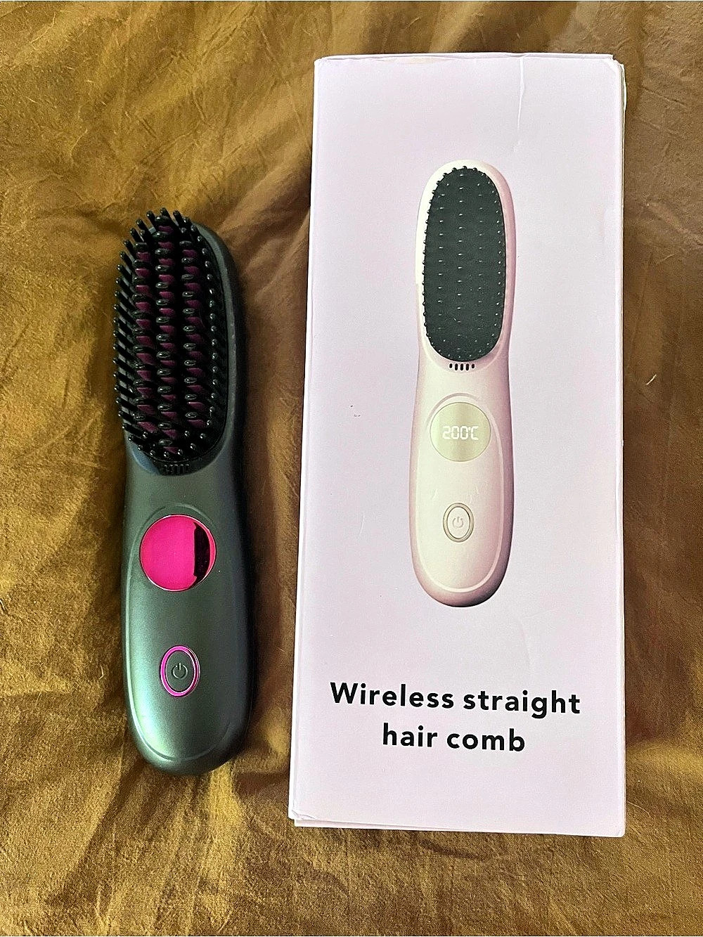 Go Brush Pro, Cordless Hair Straightener Brush